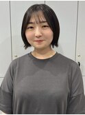 外はねくびれボブ☆切りっぱなしボブ