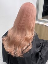 ペレ 渋谷(PELE)&nbsp;くびれヘア/アプリコットオレンジ/夏のヘアアレンジ/渋谷