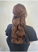 【shima】お呼ばれハーフアップ/セットアップ/ヘアアレンジ
