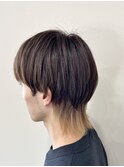 メンズカット×ウルフ×インナーカラー×襟足カラー