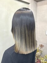 ファビ 渋谷(Fab) くびれヘア/暗めカラー/アプリコットオレンジ/縮毛矯正