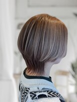 シエル バイ ケンジ 登戸 生田(CIEL by KENJE)&nbsp;ブリーチありハイベージュショートウルフ