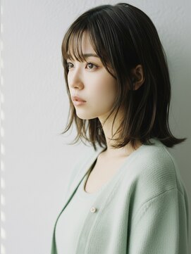 コトナ 越谷店 大人可愛いミディアムヘア/オリーブグレー//髪質改善/小顔/越谷