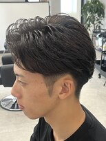 ログ(LOG)&nbsp;メンズショート　高松フェザーパーマ