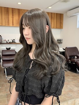 オーリーエトワ 御器所(oorry.etwa) 髪質改善カラー/抜け感ヘルシーオリーブグレージュ