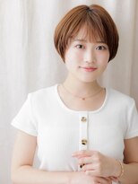 カバーヘア ブリス 志木南口駅前店(COVER HAIR bliss)&nbsp;マッシュショート/丸みショート/マロンブラウン/ココアブラウンe