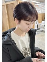 イン(in.) 透け感暖色カラー/タイトショート