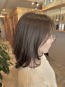 トゥーリ 大野城下大利店(tuuli) 大人ミディアム×アッシュグレージュカラー