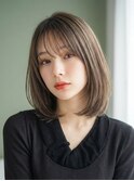 ボブ/ミニボブ/切りっぱなしボブ/外ハネ/外ハネボブ/韓国
