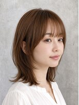 ソッカ(socca) 切りっぱなしミディアムレイヤーボブ