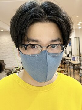 ノラキチジョウジ(NORA KICHIJOJI) #韓国マッシュ#メンズパーマ#ニュアンスマッシュ#センターパート