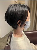 大人の黒髪ショートボブ/ マッシュボブ/◎30代40代50代60代