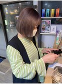 柔らかいグレージュカラー stylist yumi