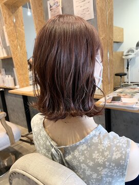 ダブルケーツー 倉敷店(wk-two) ピンクベージュで透明感抜群!外ハネボブ