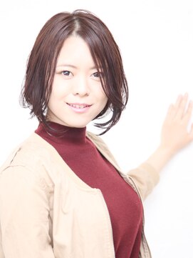 クラク 笹塚店(KURAKU) 30代40代50代◎大人ナチュラルレイヤーショートボブ 笹塚