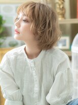 カバーヘア イヴ 戸頭店(COVER HAIR EVE)&nbsp;ハイトーンカラー小顔くせ毛風ソバージュh2戸頭20代30代40代!