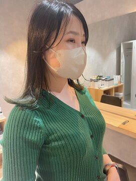 ポジー(POSY) 【裾カラー・グリーン】