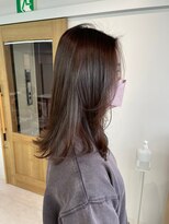 ルネ 北千住(Renee)&nbsp;ラベンダーグレージュ_顔まわりレイヤー_艶感ベージュ