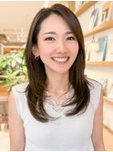 大人可愛い20代30代40代小顔ウルフレイヤーボブ丸みショートボブ