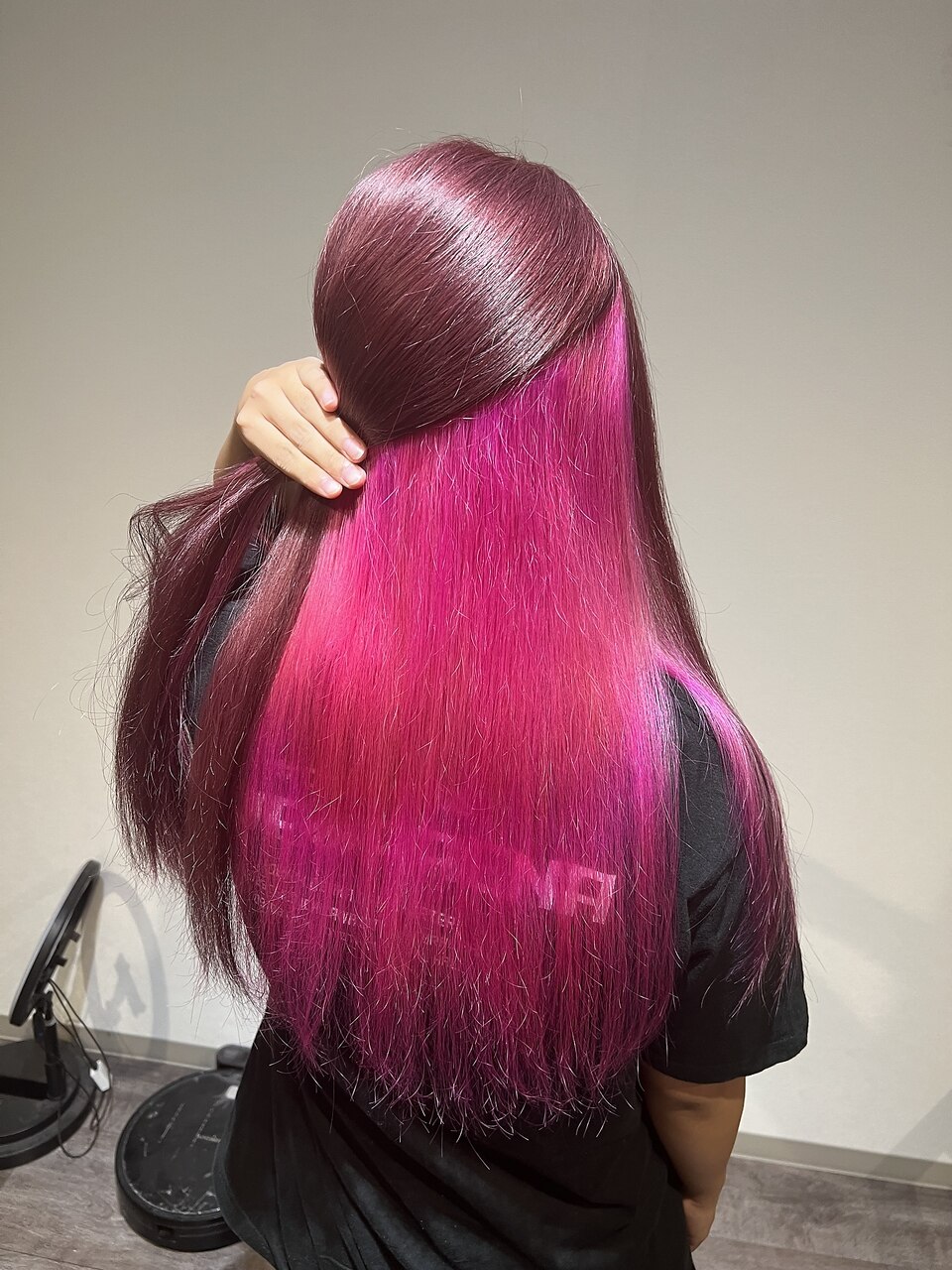 青と夏 ブリーチWカラー ピンクブラウン×ショッキンピンク：L184339471