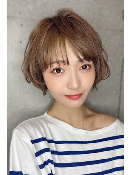 リークフー(Ree cu fuu) 10代20代30代40代 前髪 外ハネショートボブ 藤沢