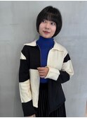 【竹之内蔵人】大人ナチュラル黒髪ショートボブ