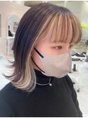 インナーカラーボブ