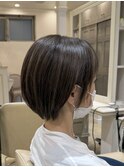 白髪ぼかしショートレイヤー【浦和】