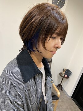 エヌアイ(N.I) インナーカラー×ブルー