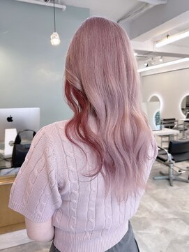 フラム 渋谷(flamme) ペールピンク×レッドカラー