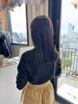 ロカ 表参道(loka) ワンレン/グレージュ[表参道/ブリーチ/ハイライト]Mai