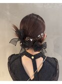 お呼ばれヘア