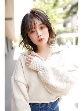 ギークス(GEEKS) 【GEEKS渋谷】イヤリングカラー/伸ばしかけレイヤーボブ/春ヘア