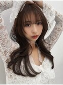 #37/韓国/韓国風/レイヤーカット/後れ毛/くびれヘア/前髪/表参道