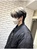 韓国風センターパート×エンドカラー