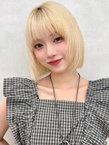 アッシュ 笹塚店(Ash) ミニウルフ/くすみブルー/イヤリングカラー/韓国ヘア[U24/笹塚]