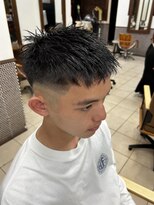 クアトロ グランシュ 川崎店(QUATRO × GranCieux)&nbsp;クロップフェードスタイル