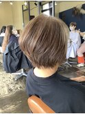 白髪を活かしてベージュカラーに！