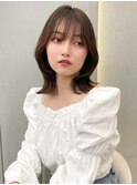 くびれヘア/顔周り/韓国/カラー/レイヤーカット/前髪/錦糸町ボブ