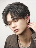 カットニュアンスウェーブセンターパート