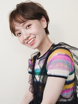 マノ 千歳烏山(MaNO) 〈m30〉大人ショートハイライト髪質改善キッズカット前髪30代40