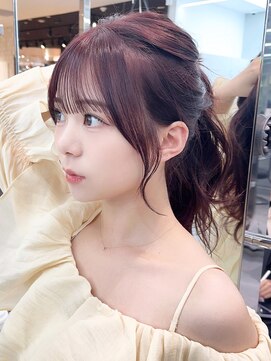 アイティー バイ アルバム 浦和店(IT by ALBUM) おくれ毛ロング前髪カット韓国ヘア_29747