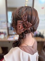 サロンドミナ(SALON DE MINA)&nbsp;サイド編み下ろし。