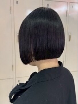 デート 下北沢(DATE) 下北沢切りっぱなしボブハイトーンデザインカラー顔周りレイヤー