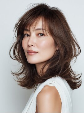 大人デジタルパーマヘアー40代50代60代