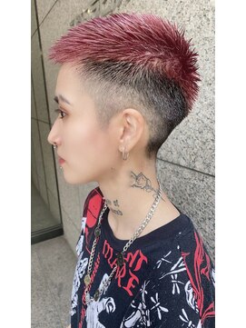 ミモザワークス(Mimosa Works) ミヤザキスタイル 20代30代40代 黒髪刈り上げハンサ ムショート