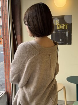 ヒントステーション(HINTSTATION) 〈浅草 半個室〉韓国レイヤーボブ×オリーブブラウン