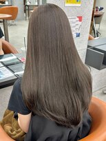 ケーツー エム 京都ラクエ(k-two emu) オリーブベージュカラー*ロングヘア*髪質改善トリートメント