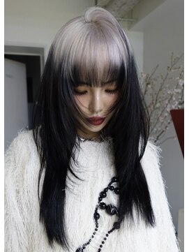 ゾーイ ダイミョウ 天神大名(ZOEY daimyo) 大名ブリーチカラーレイヤーカットデザインカラーモードヘア
