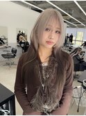 ミルクティーベージュ/ルーツカラー/ハイトーンカラー